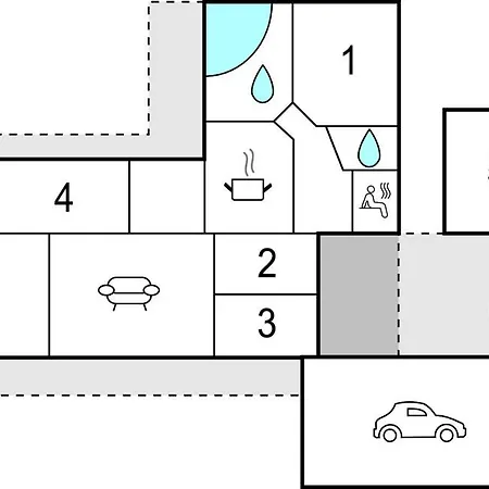 Сasa de vacaciones Acogedora Casa En Haderslev Con Sauna